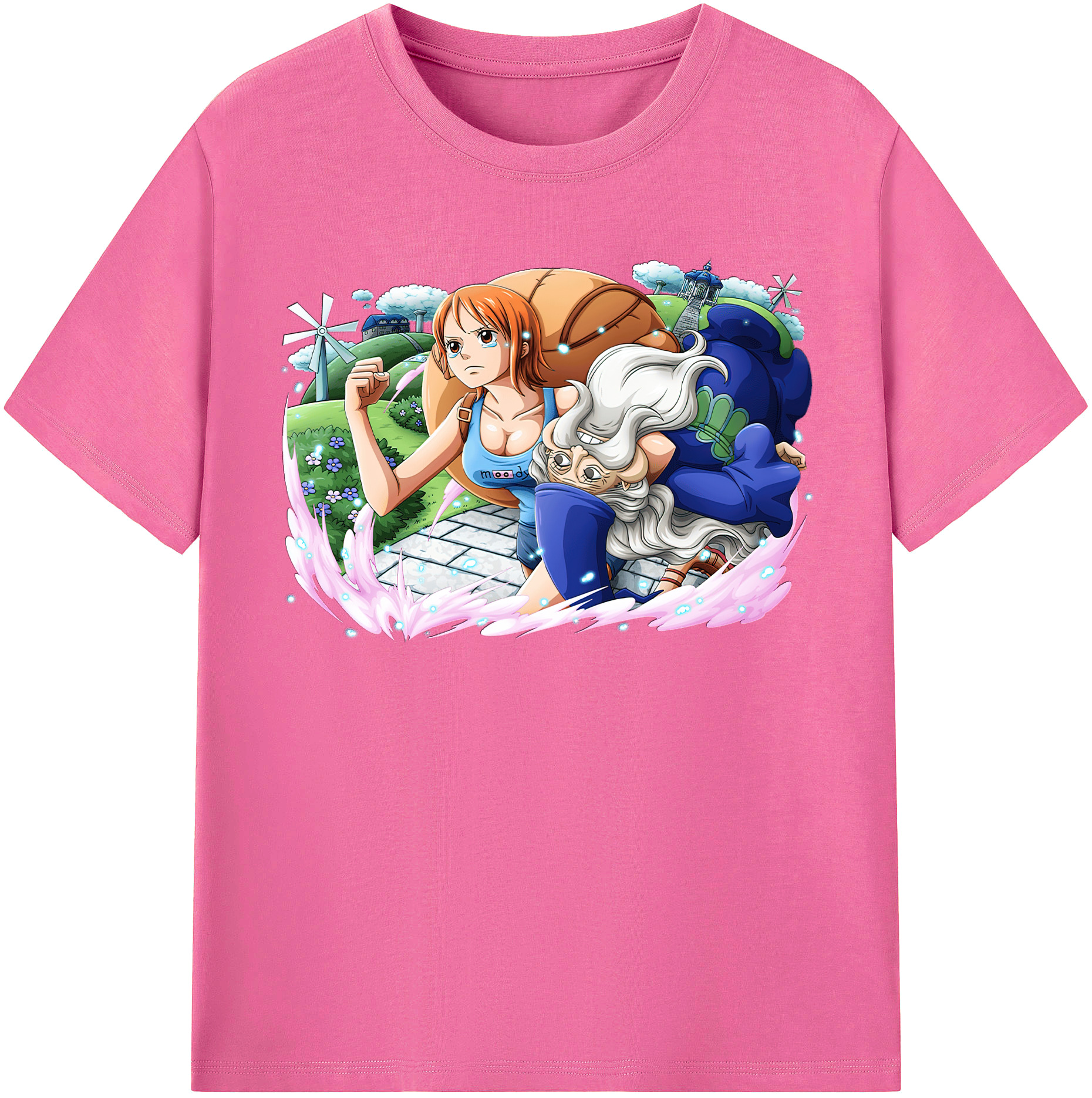 （画像用） ワンピース ナミ ONE PIECE Nami レディースカジュアルプリントTシャツ（綿100％）